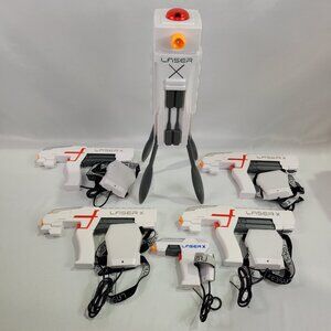 Laser X Light Game Lazer Tag Base Tower & 5 Blaster Receiver Set